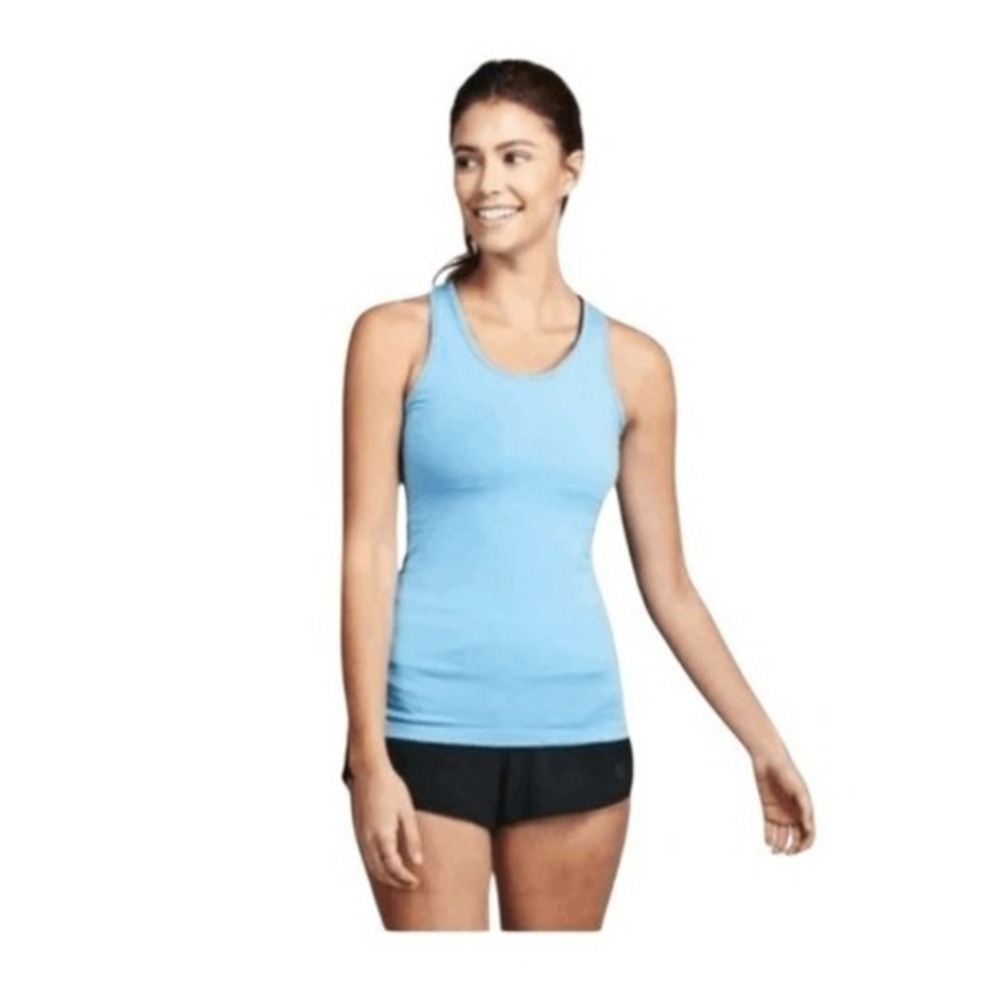 Tasc Recess‎ Racerback Tank Top Coastline Blue Athletic Fit Pull-Over M